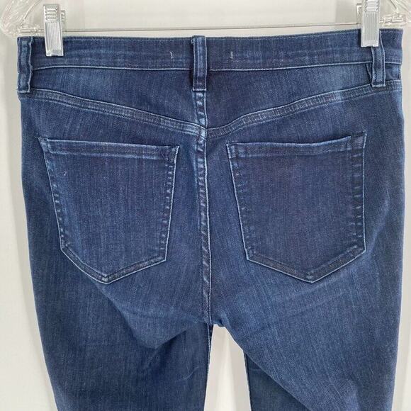 Free People Reagan Womens Skinny Jeans Exposed Button Fly‎ Cropped Raw Hem 28 - Picture 9 of 9